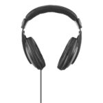 Hama ShellTV II Wired Over-Ear TV Headphones with 6m Cable, Passive Noise Cancelling, Black/Dark Grey