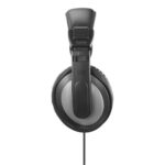 Hama ShellTV II Wired Over-Ear TV Headphones with 6m Cable, Passive Noise Cancelling, Black/Dark Grey