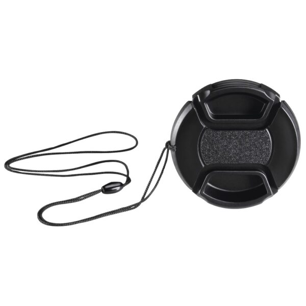 Hama Smart-Snap Digital Camera Lens Cap with Holder, Plastic, 52mm, Black