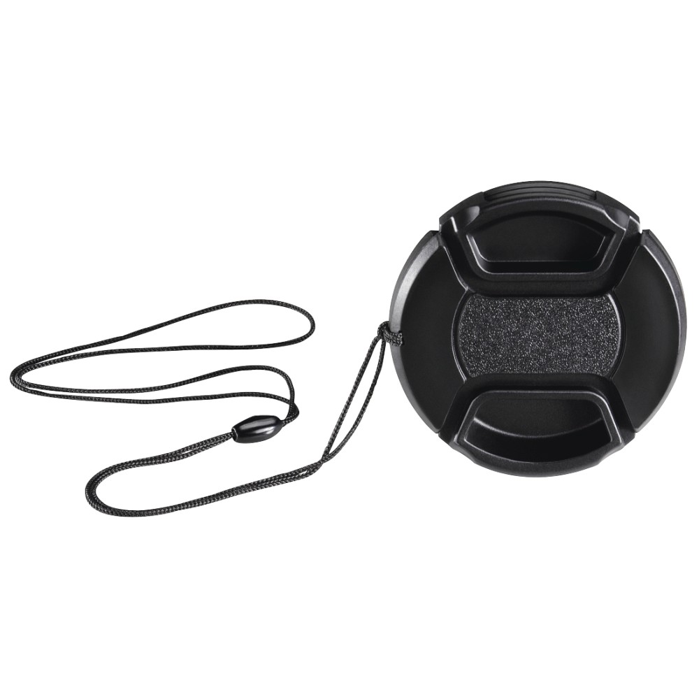 Hama Smart-Snap Digital Camera Lens Cap with Holder, Plastic, 52mm, Black