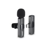 Hama Smart Wireless USB-C Lavalier Microphone with Noise Reduction, Omnidirectional, Black