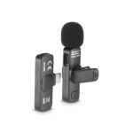 Hama Smart Wireless USB-C Lavalier Microphone with Noise Reduction, Omnidirectional, Black