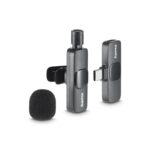 Hama Smart Wireless USB-C Lavalier Microphone with Noise Reduction, Omnidirectional, Black
