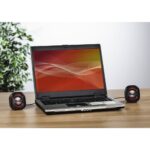 Hama Sonic Mobil 183 2.0 Wired PC Stereo Portable Speaker 3.5mm USB Black Red 3W
