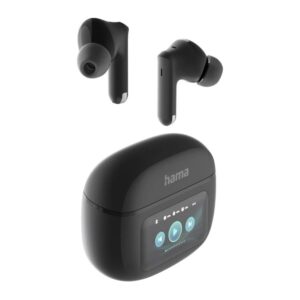 Hama Spirit Touch Bluetooth 5.4 TWS In-Ear Headphones with ANC, Display, Built-in Mic, Black