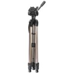 Hama Star 63 Aluminium Tripod with 3D Tilt Head and Quick Release Plate, 160 cm, Champagne