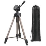 Hama Star 63 Aluminium Tripod with 3D Tilt Head and Quick Release Plate, 160 cm, Champagne