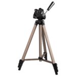 Hama Star 75 Tripod for Digital/Film Cameras - 125cm Max Height, 0.5kg Capacity, Aluminium, Champagne
