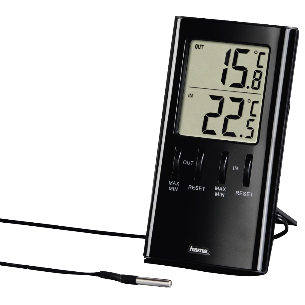 Hama T-350 Electronic Environment Thermometer Indoor -50 to 70 °C Black