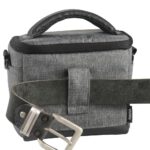 Hama Terra Compact Universal Case, Polyester, Grey, with Shoulder Strap and Side Pocket