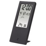Hama TH-140 Digital Transparent Display Weather Station - Indoor Thermometer, Hygrometer, Clock, Black
