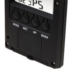 Hama TH-140 Digital Transparent Display Weather Station - Indoor Thermometer, Hygrometer, Clock, Black