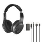 Hama TV Headphones, Over-Ear, 2.4 GHz & Bluetooth, Wireless, Passive Noise Cancelling, Black