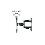 Hama TV Wall Bracket Swivel Tilt Pull-Out for 37-75" up to 45kg 180° Swivel Black