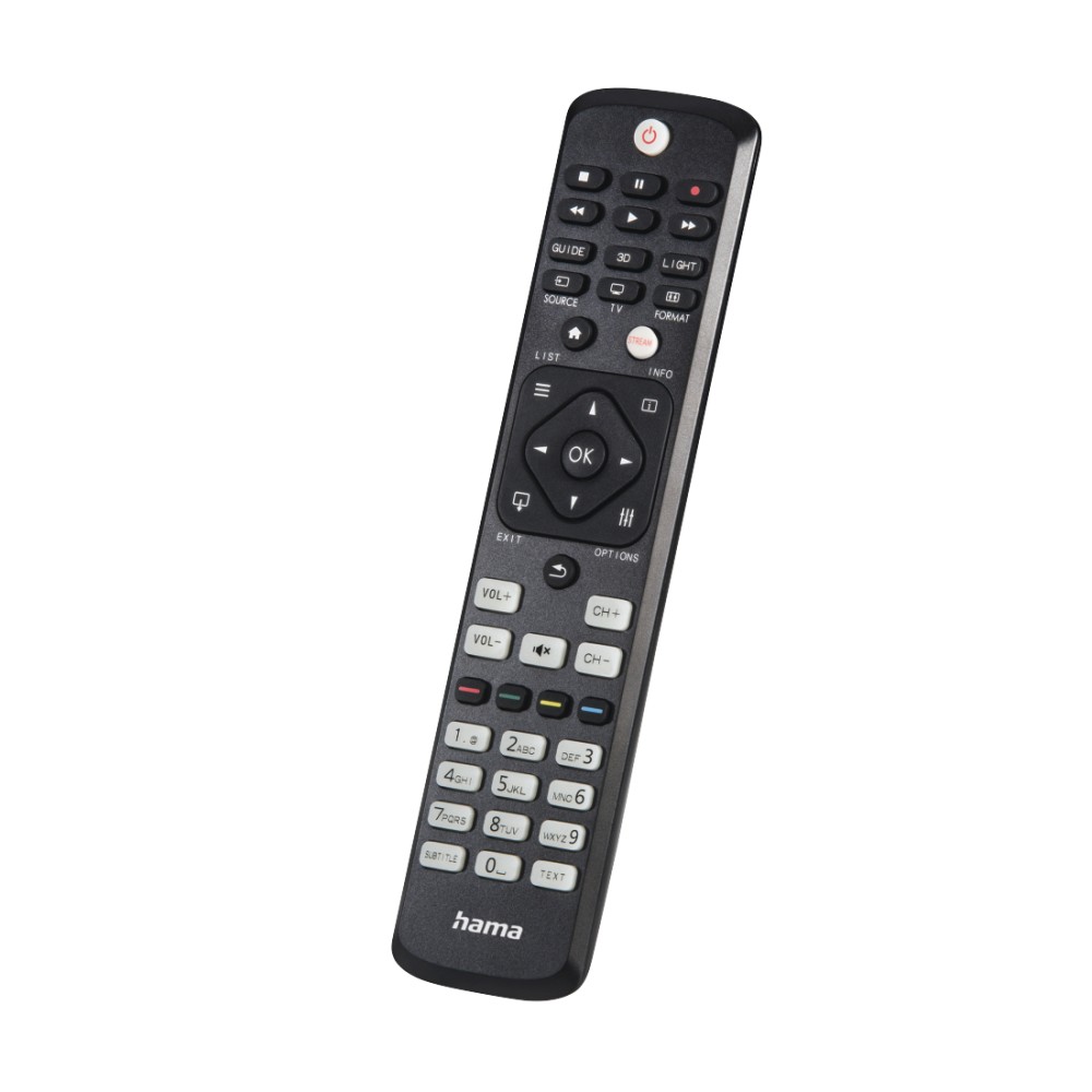 Hama Universal IR Wireless Replacement Remote Control for Philips TV, Black Hama Universal IR Wireless Replacement Remote Control for Philips TV, Black