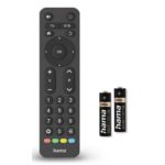 Hama Universal IR Wireless TV Remote Control, 2 Device Support, 31 Press Buttons, Black