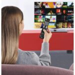Hama Universal Remote Control for LG TVs, IR, Teach Function, Illuminating Buttons, Black