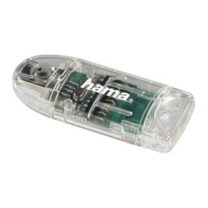 Hama USB 2.0 8-in-1 Card Reader for SD/microSDHC/MMC, 480 Mbit/s, Windows/Mac OS Compatible