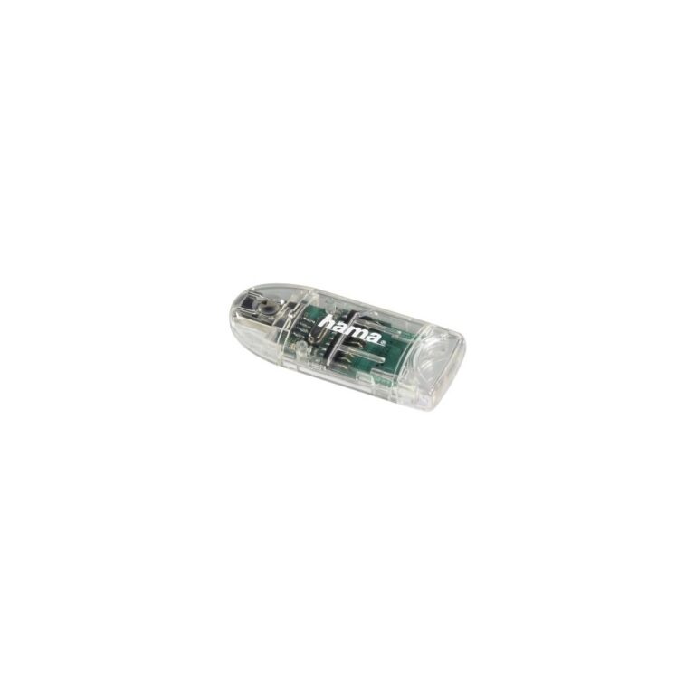 Hama USB 2.0 8-in-1 Card Reader for SD/microSDHC/MMC, 480 Mbit/s, Windows/Mac OS Compatible