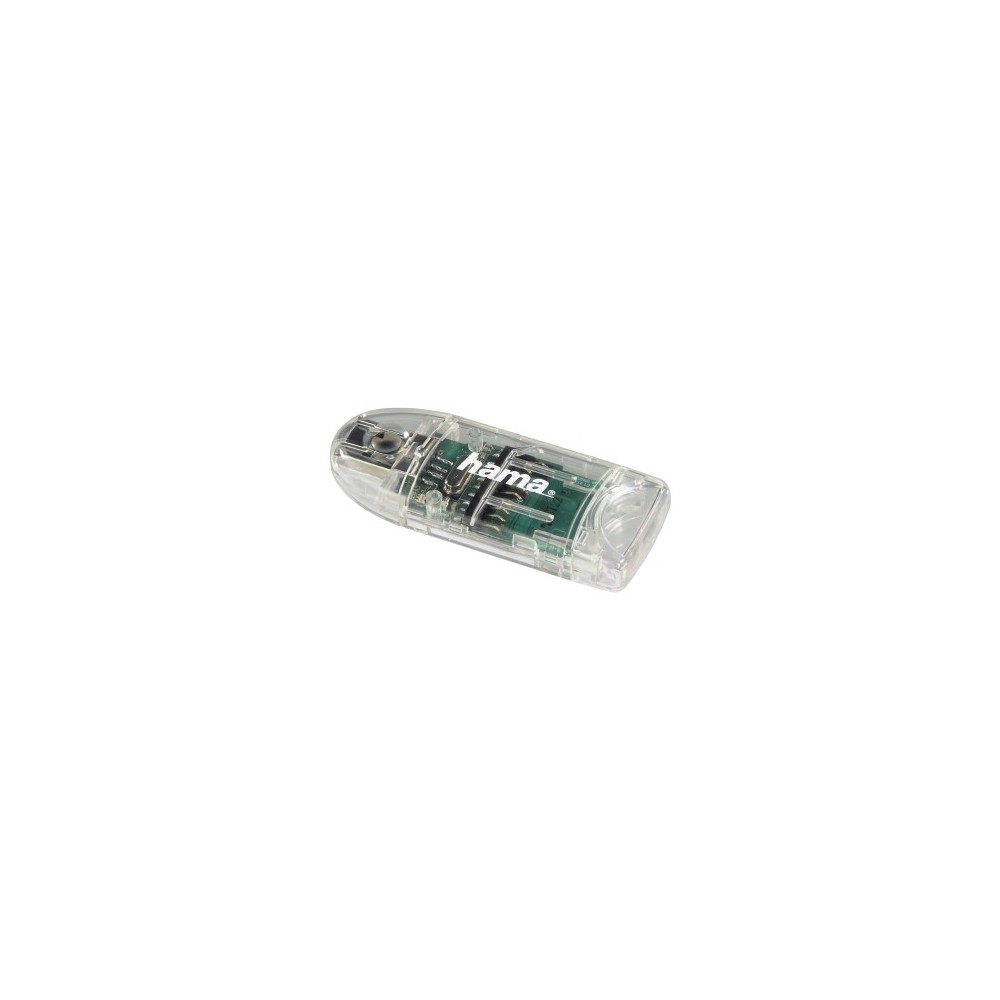 Hama USB 2.0 8-in-1 Card Reader for SD/microSDHC/MMC, 480 Mbit/s, Windows/Mac OS Compatible