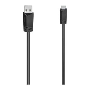Hama USB 2.0 A Male to Mini-USB B Male Cable 0.75m, 480 Mbit/s, Black