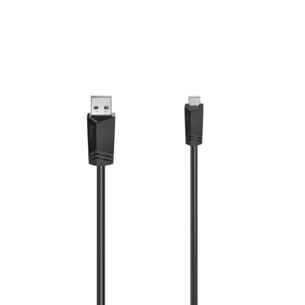 Hama USB 2.0 A Male to Mini-USB B Male Cable 0.75m, 480 Mbit/s, Black