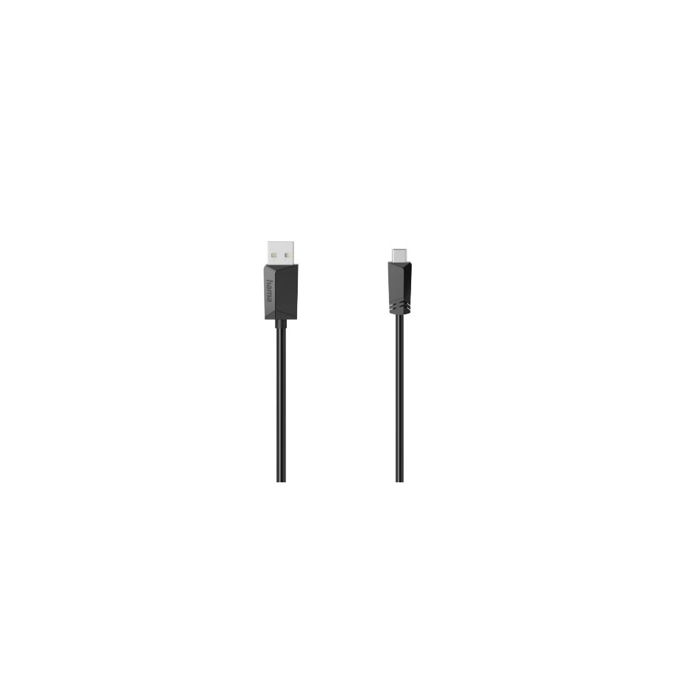 Hama USB 2.0 A to Mini-USB B Cable, 1.5m, 480 Mbit/s, Black Hama USB 2.0 A to Mini-USB B Cable, 1.5m, 480 Mbit/s, Black