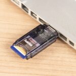 Hama USB 3.0 Anthracite Card Reader for SD/MicroSD, 5000 Mbit/s Data Transfer