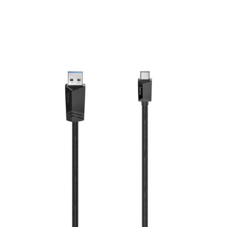 Hama USB 3.2 Gen 1 (3.1 Gen 1) Cable 3m - USB-C to USB-A, 5 Gbit/s, Black