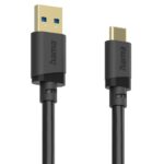 Hama USB 3.2 Gen 1 (3.1 Gen 1) Cable, USB-A to USB-C, 1.5m, 5 Gbit/s, Gold, Black