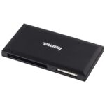 Hama USB 3.2 Gen 1 (3.1 Gen 1) Type-A Card Reader for SD/microSD/CompactFlash/MS, Black