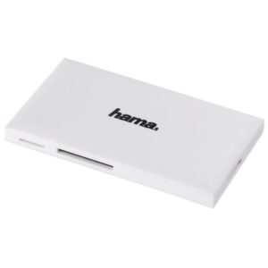 Hama USB 3.2 Gen 1 Multi-Card Reader for SD/microSD/CF/MS Cards, White