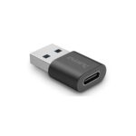 Hama USB Adapter, USB-A Male to USB-C Female, USB 3.2 Gen 2, 10 Gbit/s, Black