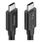 Hama USB-C to USB-C Cable 1m, USB 3.2 Gen 2, 80 Gbit/s, 240W Power Delivery, Black