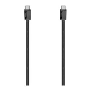 Hama USB-C to USB-C Cable, E-Marker, 2m, USB 3.2 Gen2, 10 Gbit/s, 100W, 4K, Black