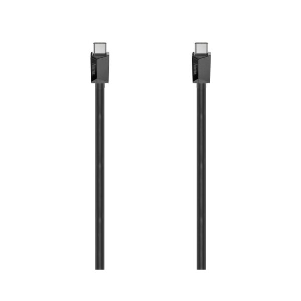 Hama USB-C to USB-C Cable, E-Marker, 2m, USB 3.2 Gen2, 10 Gbit/s, 100W, 4K, Black