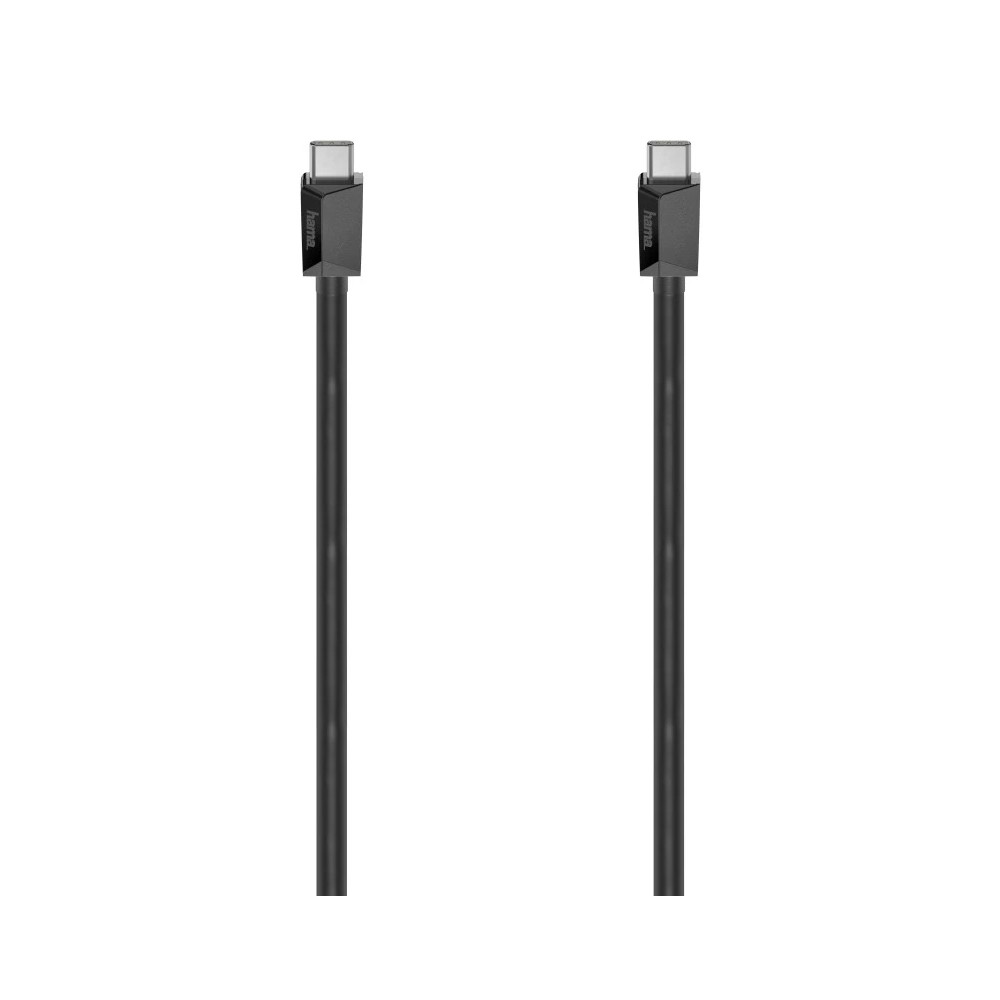 Hama USB-C to USB-C Cable, E-Marker, 2m, USB 3.2 Gen2, 10 Gbit/s, 100W, 4K, Black Hama USB-C to USB-C Cable, E-Marker, 2m, USB 3.2 Gen2, 10 Gbit/s, 100W, 4K, Black