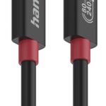 Hama USB-C to USB-C Cable, USB4 Gen 4x2, 1m, 80 Gbit/s, 240W, 5A, Black