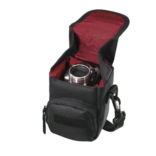 Hama Valletta Compact Polytex Case with Shoulder Strap, Black