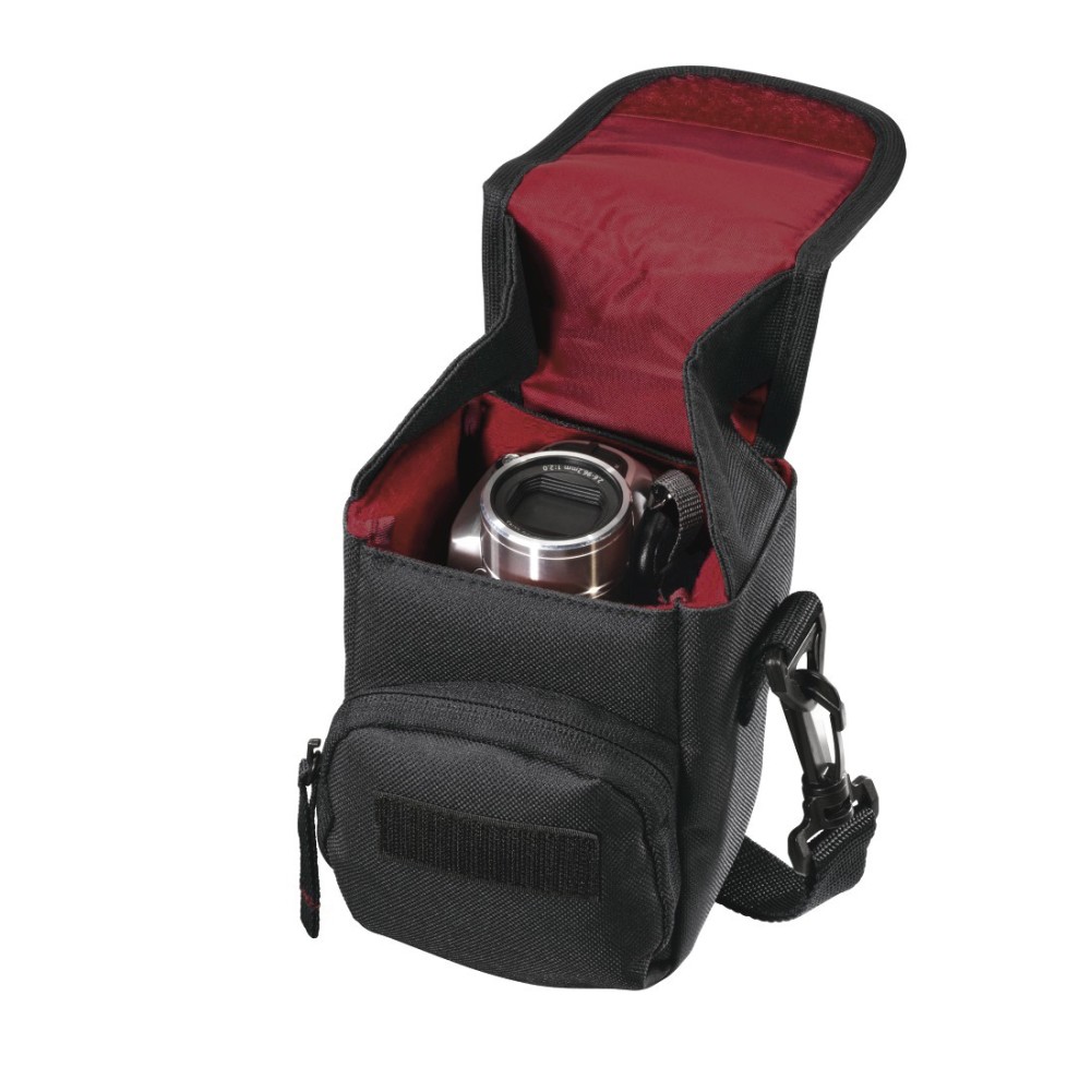 Hama Valletta Compact Polytex Case with Shoulder Strap, Black Hama Valletta Compact Polytex Case with Shoulder Strap, Black