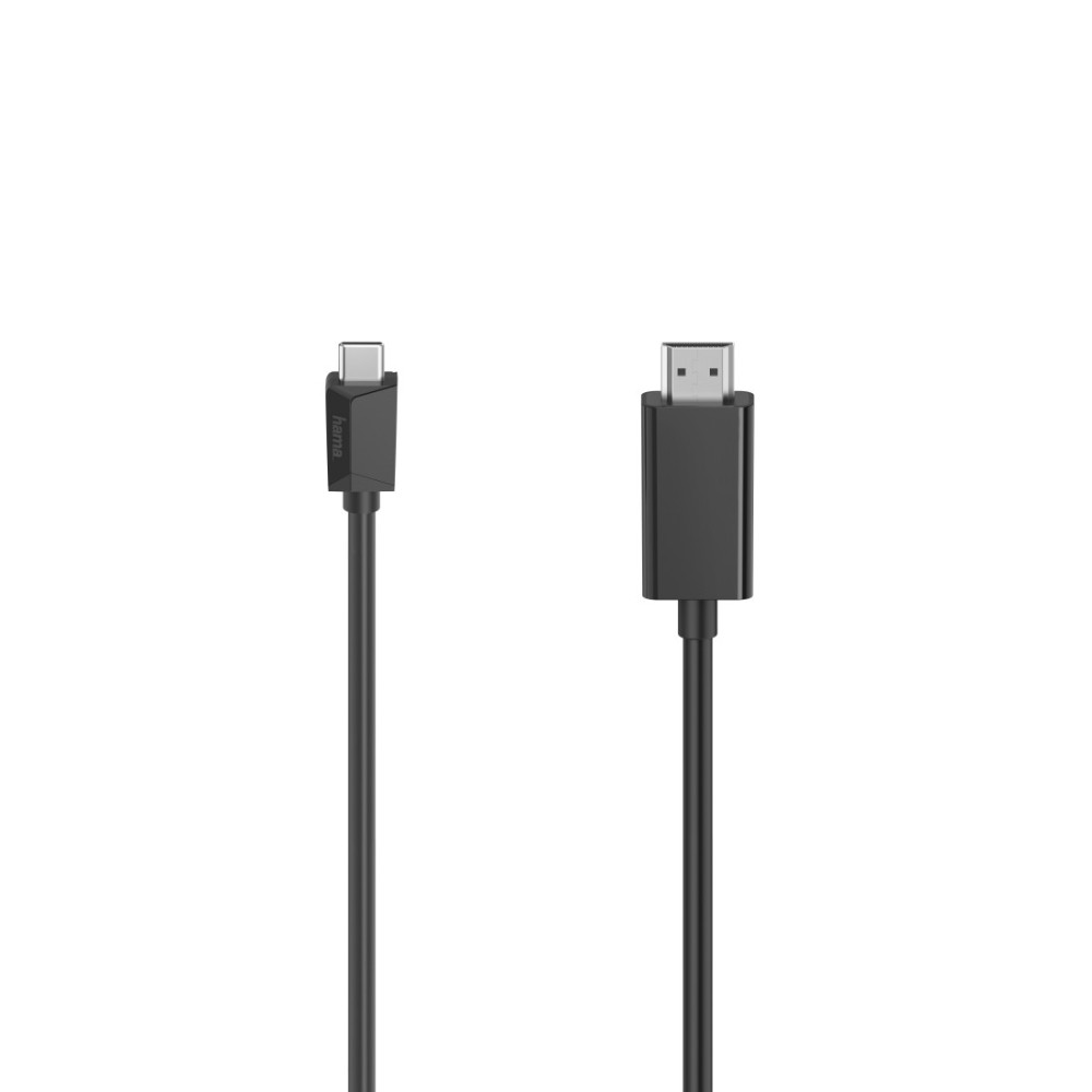 Hama Video Cable, USB-C to HDMI, Ultra-HD 4K, 1.5m, Black, Magnetically Shielded Hama Video Cable, USB-C to HDMI, Ultra-HD 4K, 1.5m, Black, Magnetically Shielded