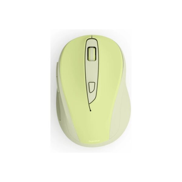 Hama WM-400 RF Wireless Optical Mouse 1600 DPI, Silent Click, 6 Buttons, Right-Hand, Green