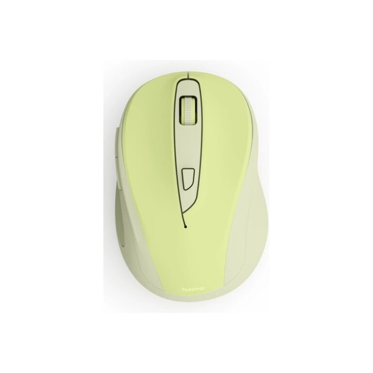 Hama WM-400 RF Wireless Optical Mouse 1600 DPI, Silent Click, 6 Buttons, Right-Hand, Green