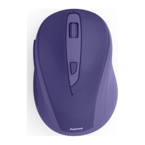 Hama WM-400 RF Wireless Optical Mouse, Right-Hand, 1600 DPI, 6 Buttons, Blue