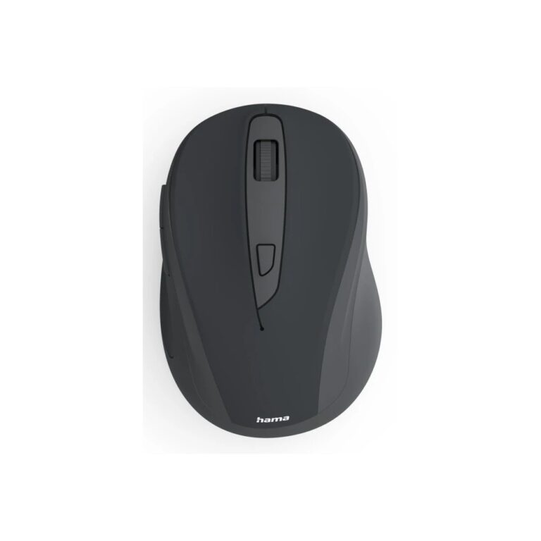 Hama WM-400 Wireless Optical Mouse, 1600 DPI, Silent Click, Ergonomic Right-Hand, Black