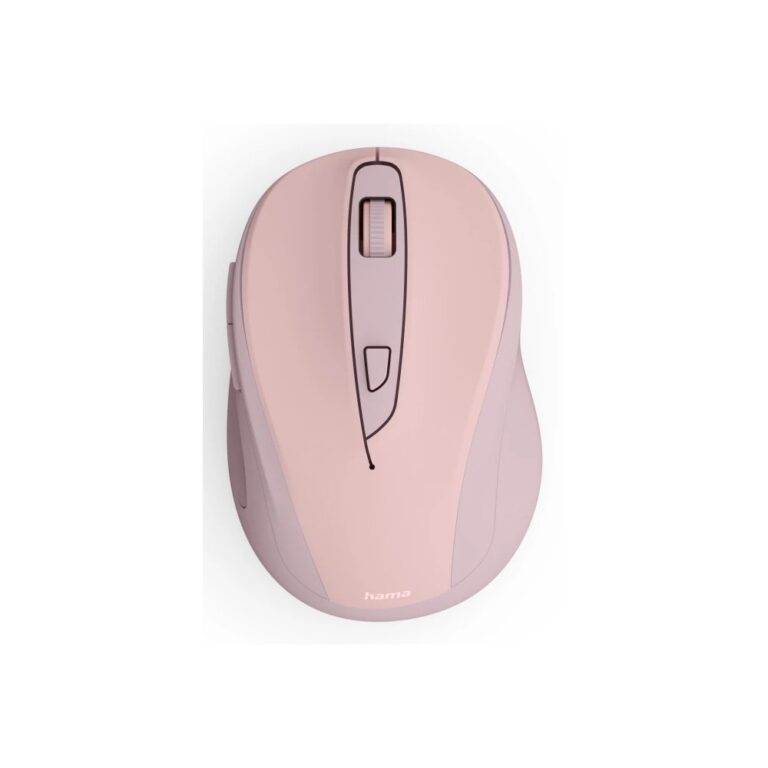 Hama WM-400 Wireless Optical Office Mouse 1600 DPI 6-Button Pink