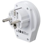 Hama World to Europe Universal USB Power Plug Adapter 2.4A White