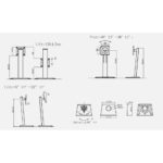 Hannspree 80-04000014G000 Desk Monitor Mount for 23.6" - 28" Screens, VESA 75x75/100x100