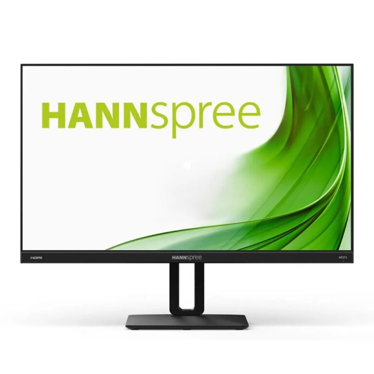 Hannspree HP271PJB 27" Full HD 100Hz IPS Monitor with Speakers, Swivel, Tilt & Height Adjust - Black