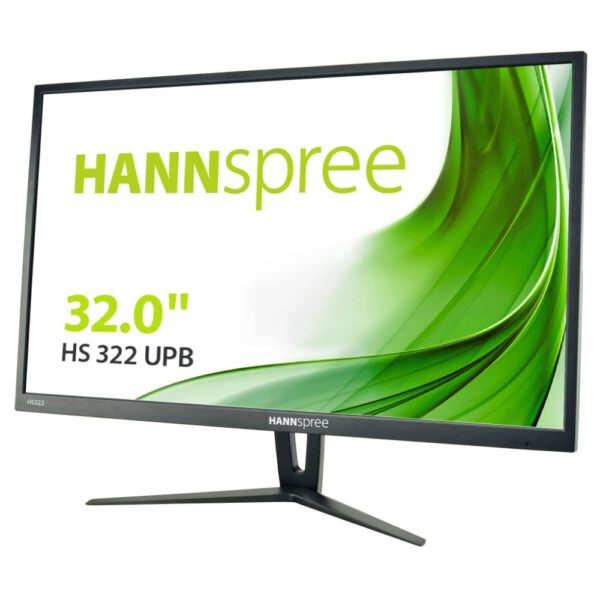 Hannspree HS322UPB 32" QHD 2560x1440 60Hz 5ms LED Monitor with USB 3.0 Hub Black
